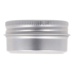 Słoik aluminiowy srebrny 30 ml, Nakrętka alumiowa srebrna