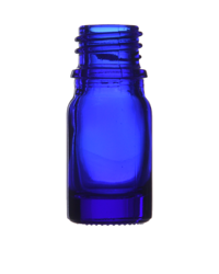 Butelka 5 ml, szklana niebieska, DIN 18