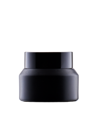 Słoik szklany czarny matowy 30 ml, Nakrętka czarna