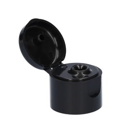 Flip top, PP, czarny  20/410