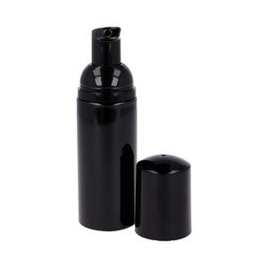 Butelka czarna PET 60ml, pompka pianotwórcza czarna PP, nasadka czarna PP