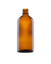 Butelka 100 ml brązowa, szklana, DIN 18