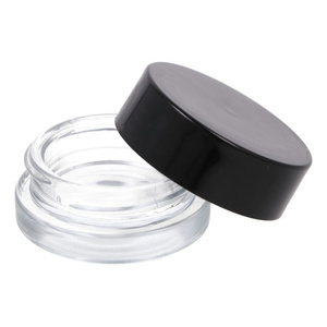 Słoik szklany bezbarwny 5 ml, Nakrętka czarna PP