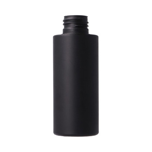 Butelka 100 ml, czarna matowa, HDPE z efektem Soft Touch, 24/410