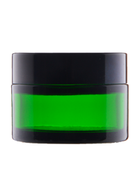 Słoik 30 ml zielony, Szkło, Nakrętka czarna ABS