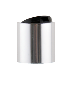 Disc top srebrno-czarny, PP, gwint 24/410