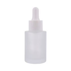 Butelka 30 ml, szklana bezbarwna matowa, pipeta biała