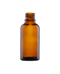 Butelka 30 ml szklana, brązowa, DIN 18