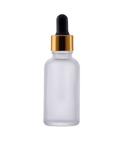 Butelka 30 ml, bezbarwna matowa, Szkło, DIN 18