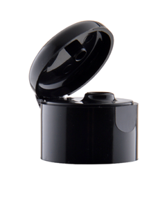 Flip top czarny, PP, gwint 28/410