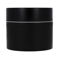 Słoik 200 ml PP czarny, biały termos, Nakrętka PP czarna matowa