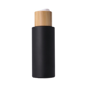 Butelka 100 ml, czarna matowa, HDPE z efektem Soft Touch, 24/410