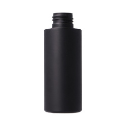 Butelka 100 ml, czarna matowa, HDPE z efektem Soft Touch, 24/410