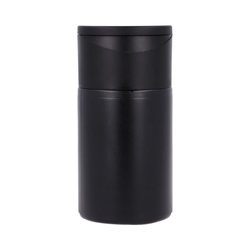 Butelka 100 ml czarna, RHDPE, Flip top czarny matowy PP