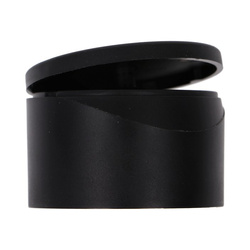 Flip top, czarny matowy PP, 24/410