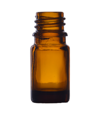 Butelka 5 ml, szklana brązowa, DIN 18
