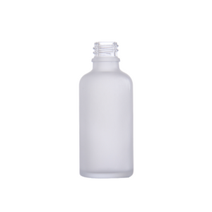 Butelka szklana bezbarwna matowa 50 ml, gwint DIN 18