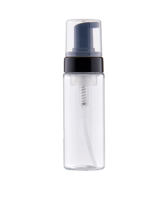 Butelka 150 ml bezbarwna PET, Pompka pianotówrcza czarna PP